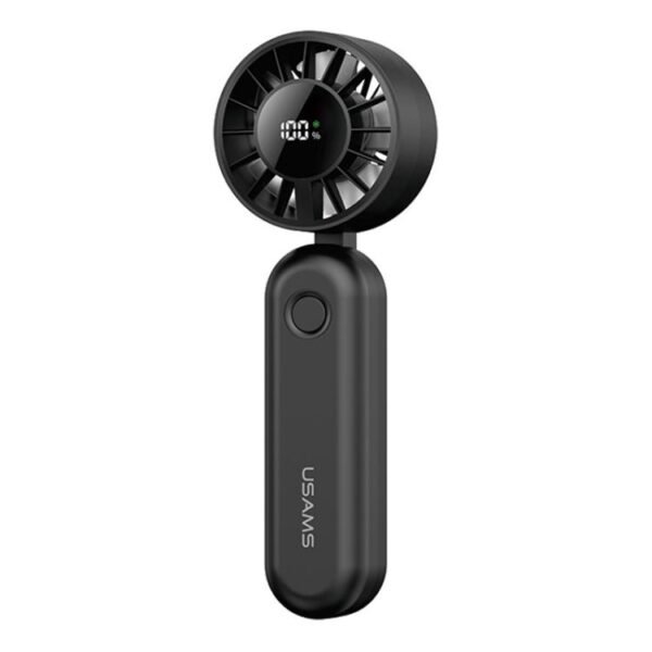 Mini ventilador portátil plegable con pantalla digital USAMS ZB352, ZB352 (Black), ZB352 (Beige)