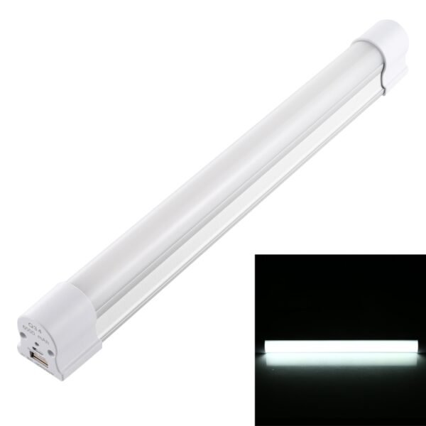 Q34 34cm Blanco + Rojo USB Tira de luz LED portátil 5V 650mA 5500-6500K con interruptor