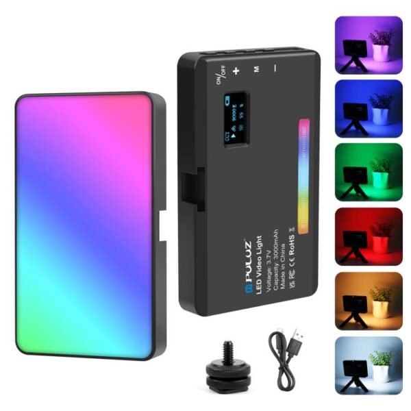 Luz LED de relleno para fotografía PULUZ Pocket de 140 LED RGB a todo color., 140 LED